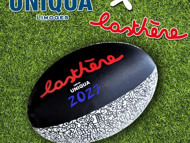 Ballon Rugby P. Lasthere . Uniqua