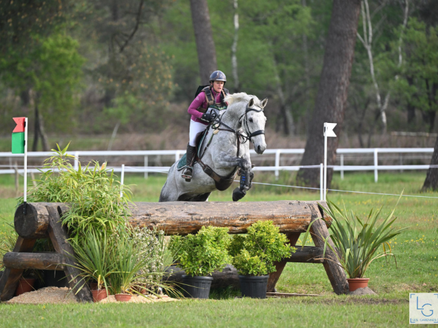 Jeanne Branche en compétition à Saumur