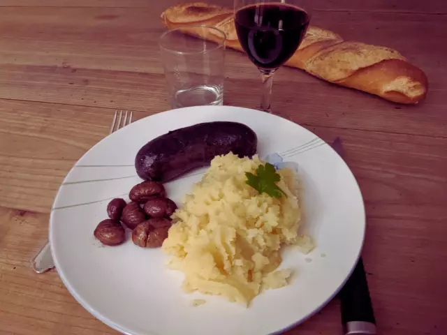 Boudin noir aux châtaignes