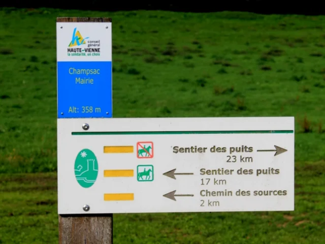 Le sentier des puits à Champsac