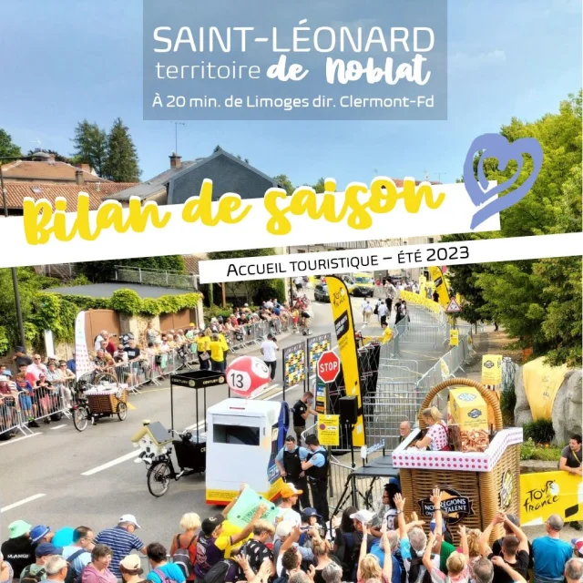 Visual of the 2023 summer season review on Saint-Léonard de Noblat