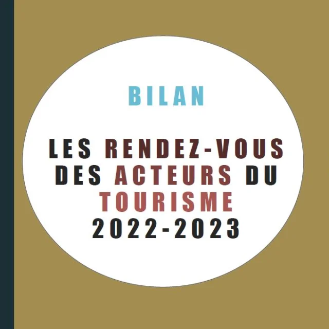 Visuel du bilan des RDV des Acteurs du Tourisme du territoire de Noblat 2022 2023