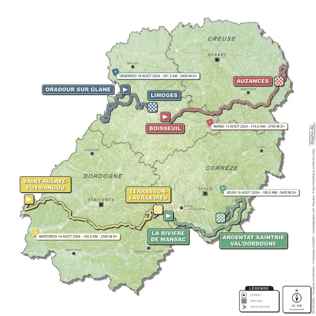 Tour Du Limousin 2024 Carte