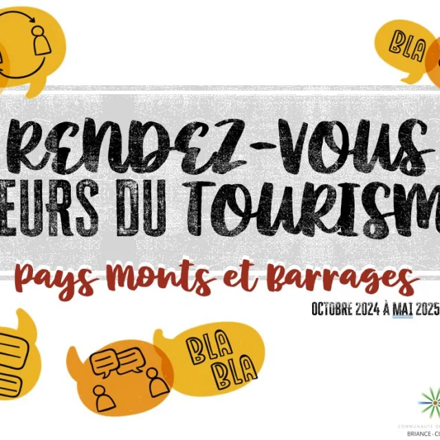 Visuel du programme 2024 2025 d'accompagnement des professionnels du tourisme du pays Monts et Barrages en Limousin