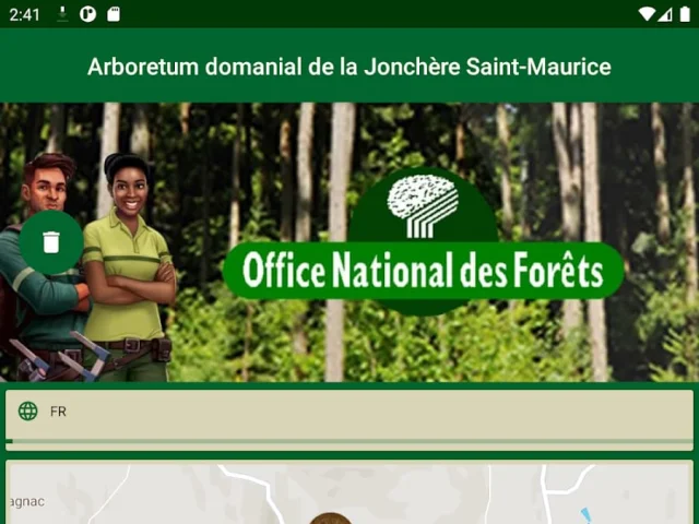 L'application de l'arboretum